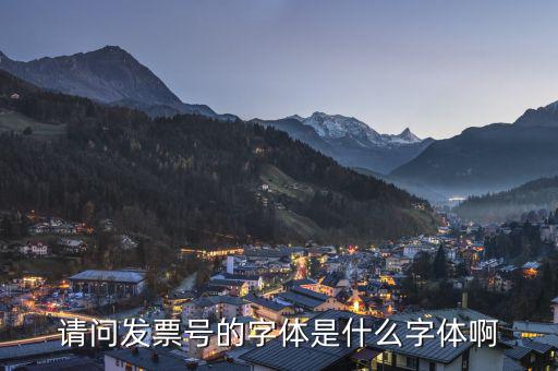 微信發(fā)票代碼是什么字體，發(fā)票的編號(hào)是用什么字體