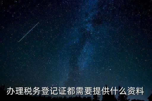 稅務(wù)登記證件包括什么，辦理稅務(wù)登記證都需要提供什么資料