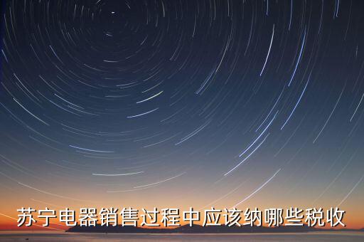 下列什么可以納入稅務(wù)，蘇寧電器銷售過程中應(yīng)該納哪些稅收