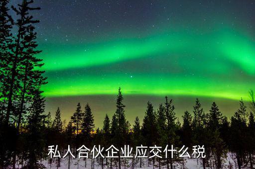 私營(yíng)合伙企業(yè)交什么稅，私營(yíng)企業(yè)都要交納哪些稅