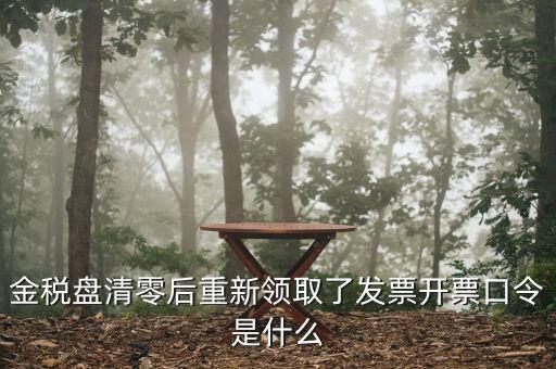 百旺金賦稅控盤口令是什么，金稅盤清零后重新領(lǐng)取了發(fā)票開票口令是什么