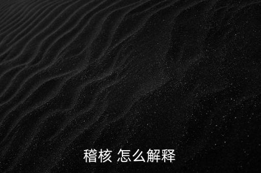 發(fā)票稽核補(bǔ)稅什么意思，稽核 怎么解釋