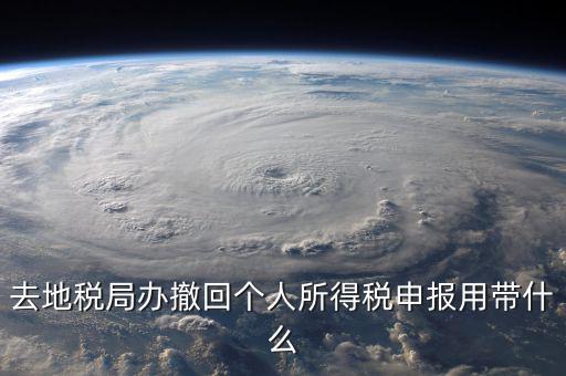 去地稅作廢申報需要帶什么影響，去地稅局辦撤回個人所得稅申報用帶什么