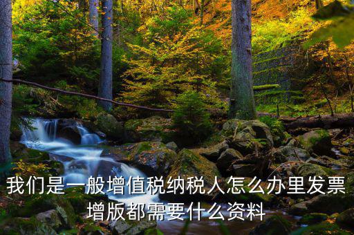 發(fā)票增版申需要什么意思，我們是一般增值稅納稅人怎么辦里發(fā)票增版都需要什么資料