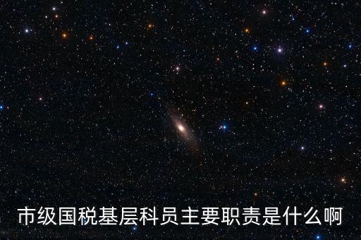 基層國稅辦公室做什么，請(qǐng)問國稅局基層分局科員縣域主要負(fù)責(zé)什么工作