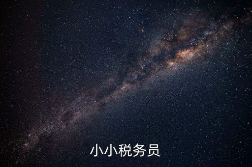 小小稅宣員是什么意思，小小稅務(wù)員