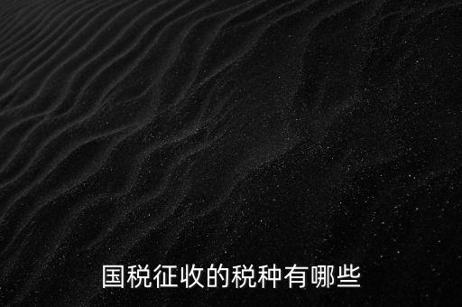 國稅收什么稅，國稅都交什么稅