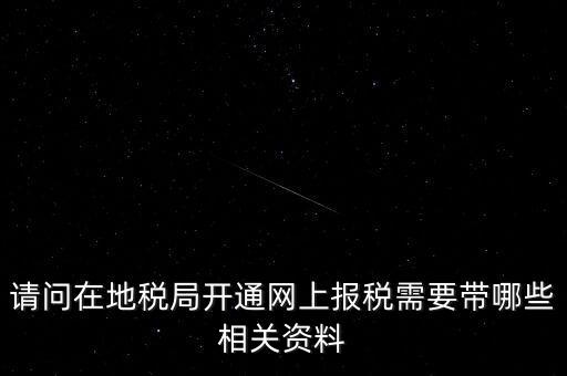 網(wǎng)上申報(bào)地稅需要什么，一般納稅人網(wǎng)上申報(bào)地稅上要報(bào)哪些稅