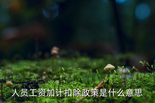 加計(jì)扣除有什么條件，人員工資加計(jì)扣除政策是什么意思