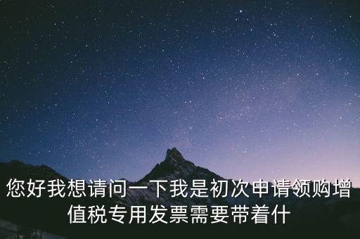 您好我想請(qǐng)問(wèn)一下我是初次申請(qǐng)領(lǐng)購(gòu)增值稅專用發(fā)票需要帶著什