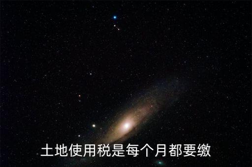 土地使用稅是每個(gè)月都要繳