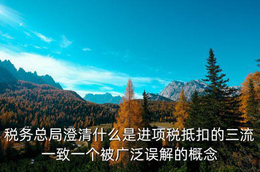 什么是稅務三流合一，增值稅三流合一指的是