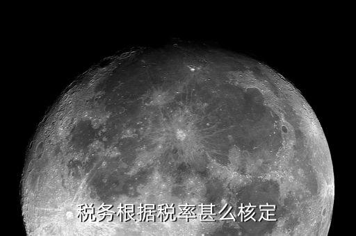 稅務根據稅率甚么核定