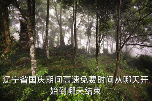 遼寧省河道費(fèi)免征到什么時(shí)候，遼寧節(jié)假日高速免費(fèi)什么時(shí)候開(kāi)始