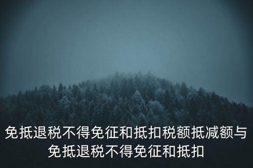 免抵退稅額抵減額是什么意思，當(dāng)期免抵退稅不得免征和抵扣稅額的抵減額是什么意思