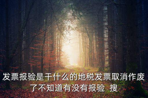 經(jīng)營(yíng)地涉稅事項(xiàng)報(bào)驗(yàn)什么意思，地稅發(fā)票報(bào)驗(yàn)是什么回事啊 怎么報(bào)驗(yàn)什么時(shí)候報(bào)驗(yàn)啊