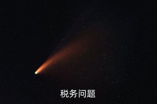 稅務(wù)問題