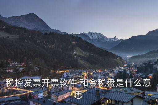 稅控發(fā)票開(kāi)票軟件 和金稅盤是什么意思