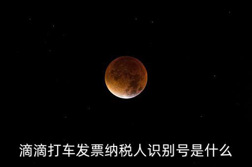 滴滴打車發(fā)票納稅人識(shí)別號是什么