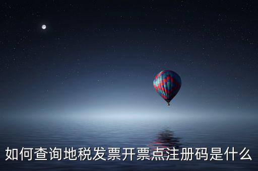 如何查詢(xún)地稅發(fā)票開(kāi)票點(diǎn)注冊(cè)碼是什么