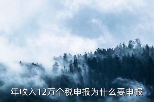 為什么12萬要申報表，每個月都已繳納為什么年收入超過12萬還需要再申報