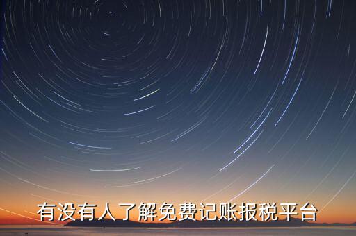 有沒有人了解免費(fèi)記賬報稅平臺