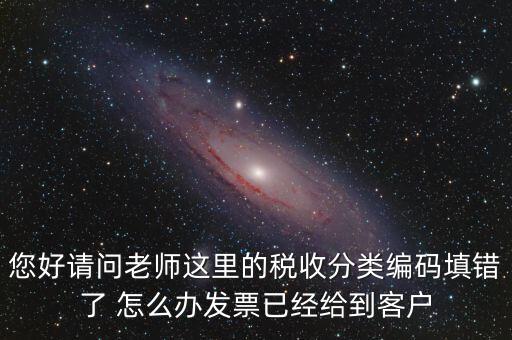 稅收分類編碼錯誤的是什么，汽車導航儀稅收分類編碼是什么