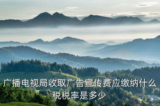 電視臺宣傳合同繳納什么印花稅，廣播電視局收取廣告宣傳費應(yīng)繳納什么稅稅率是多少