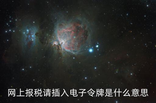報(bào)稅數(shù)字證書口令是什么意思，網(wǎng)上報(bào)稅請(qǐng)插入電子令牌是什么意思