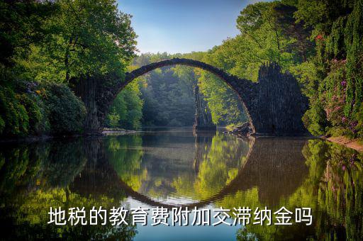 教育費附加為什么不用交滯納金，地稅的教育費附加交滯納金嗎
