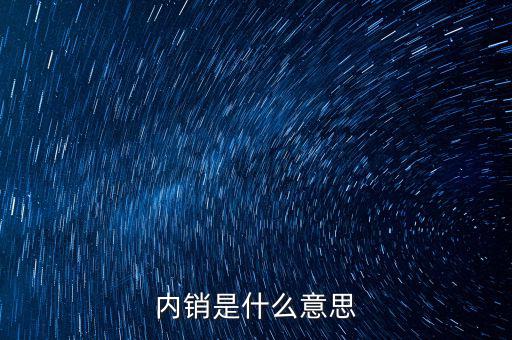 內銷是什么意思