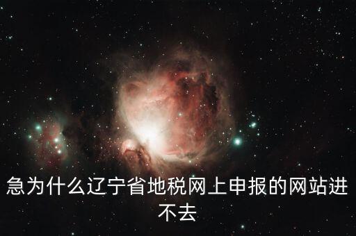 急為什么遼寧省地稅網(wǎng)上申報的網(wǎng)站進(jìn)不去