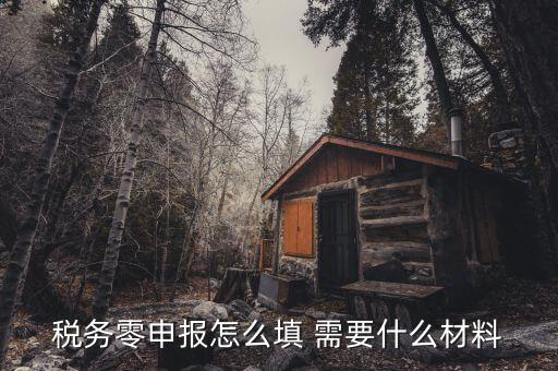 企業(yè)零申報(bào)需要什么，企業(yè)所得稅季報(bào)零申報(bào)需要報(bào)什么表急