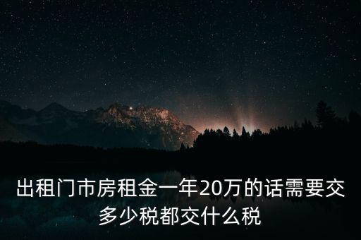 出租店鋪要交什么稅，租賃服務(wù)業(yè)要交哪些稅