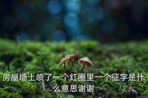 墻上印征收是什么意思，房屋墻上噴了一個(gè)紅圈里一個(gè)征字是什么意思謝謝