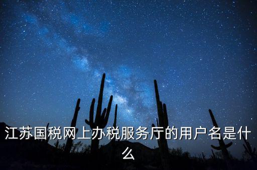 江蘇國(guó)稅用戶名密碼是什么，江蘇國(guó)稅網(wǎng)上辦稅服務(wù)廳的用戶名是什么