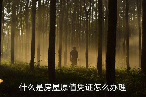 房屋原值是什么，什么是房屋原值憑證怎么辦理