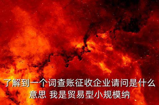 什么是稅收調(diào)查企業(yè)，企業(yè)所得稅稅收調(diào)查