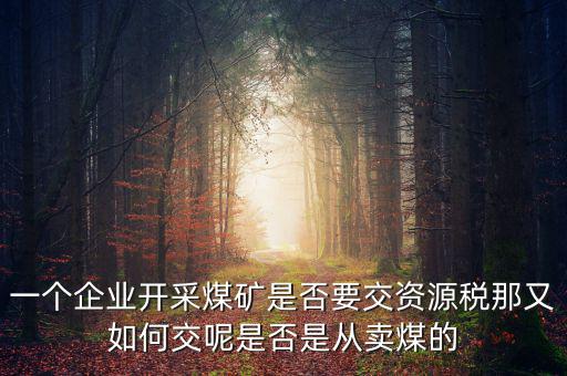 煤在什么環(huán)節(jié)征資源稅，煤礦資源稅稅率