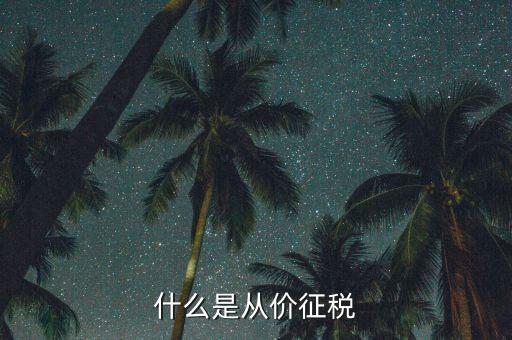 從價計征稅是什么，請問什么是從價計征從量計征怎么理解多謝