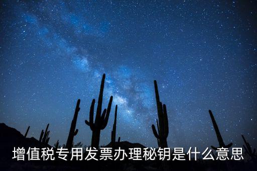 稅務密鑰是什么意思，增值稅專用發(fā)票辦理秘鑰是什么意思