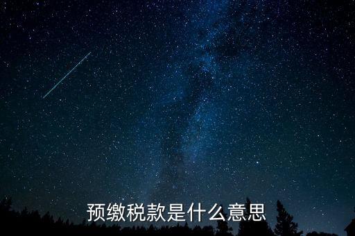 本期預繳稅額是什么意思，預繳稅款是什么意思