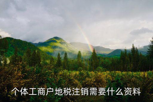 個(gè)體注銷(xiāo)地稅需要什么資料，地稅注銷(xiāo)需要什么資料