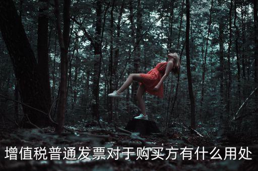 增值稅普通發(fā)票對(duì)于購(gòu)買(mǎi)方有什么用處