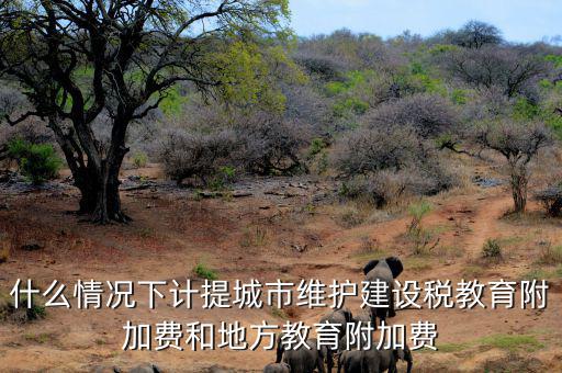 什么情況下免交地方教育稅附加，什么情況下計提城市維護(hù)建設(shè)稅教育附加費和地方教育附加費