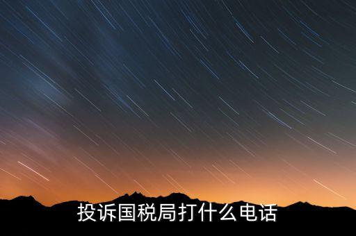 投訴國(guó)稅局 打什么電話，稅務(wù)局什么舉報(bào)電話呀居然沒人接太可惡了