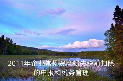 什么是資產(chǎn)損失屬于清單申報(bào)，資產(chǎn)損失稅前扣除什么是清單申報(bào)專項(xiàng)申報(bào)