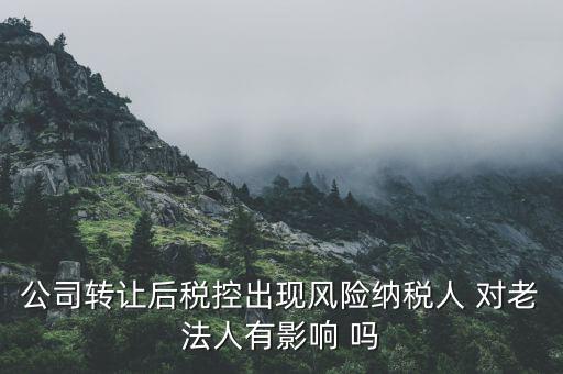 風(fēng)險(xiǎn)納稅人 有什么后果，公司轉(zhuǎn)讓后稅控出現(xiàn)風(fēng)險(xiǎn)納稅人 對老法人有影響 嗎