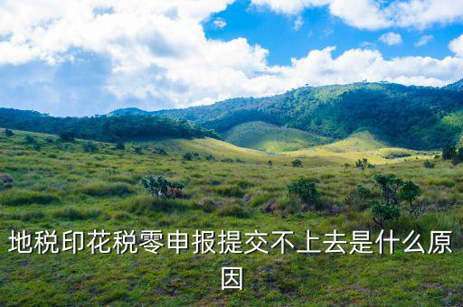 為什么印花稅申報失敗，地稅印花稅零申報提交不上去是什么原因