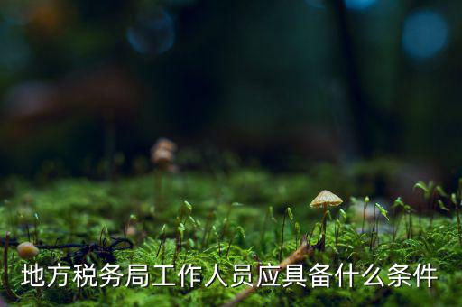 地方稅務局工作人員應具備什么條件